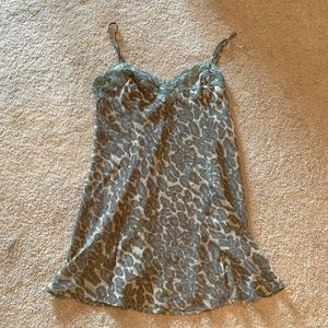 Vintage Victorias Secret Leopard Print Slip